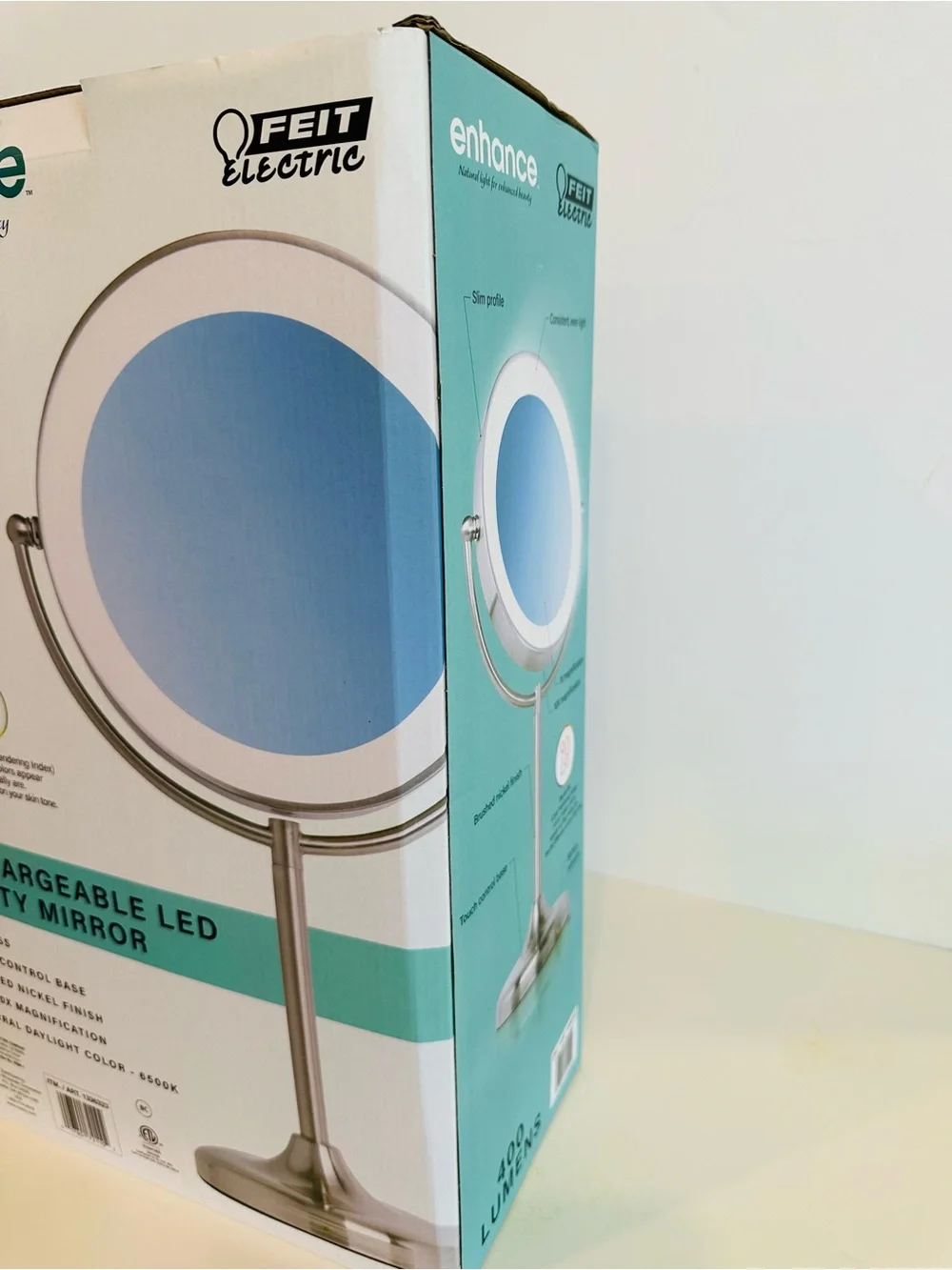 Feit Electric Rechargeable LED Vanity Mirror NIB